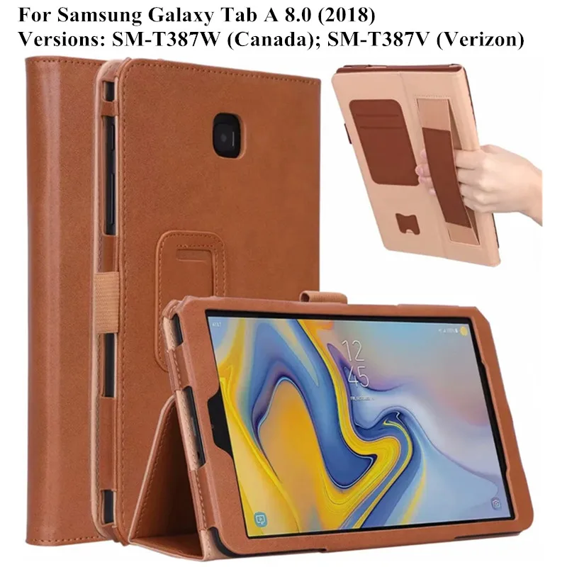 Чехол для Samsung Galaxy Tab A 8 0 2018 SM-T387 с держателем-карандашом Роскошный чехол-книжка