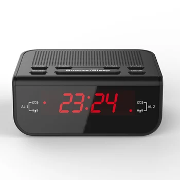 

Digital LED Alarm Clock FM Radio with Dual Alarm Buzzer Snooze Sleep Function Home Desk Radio Clock