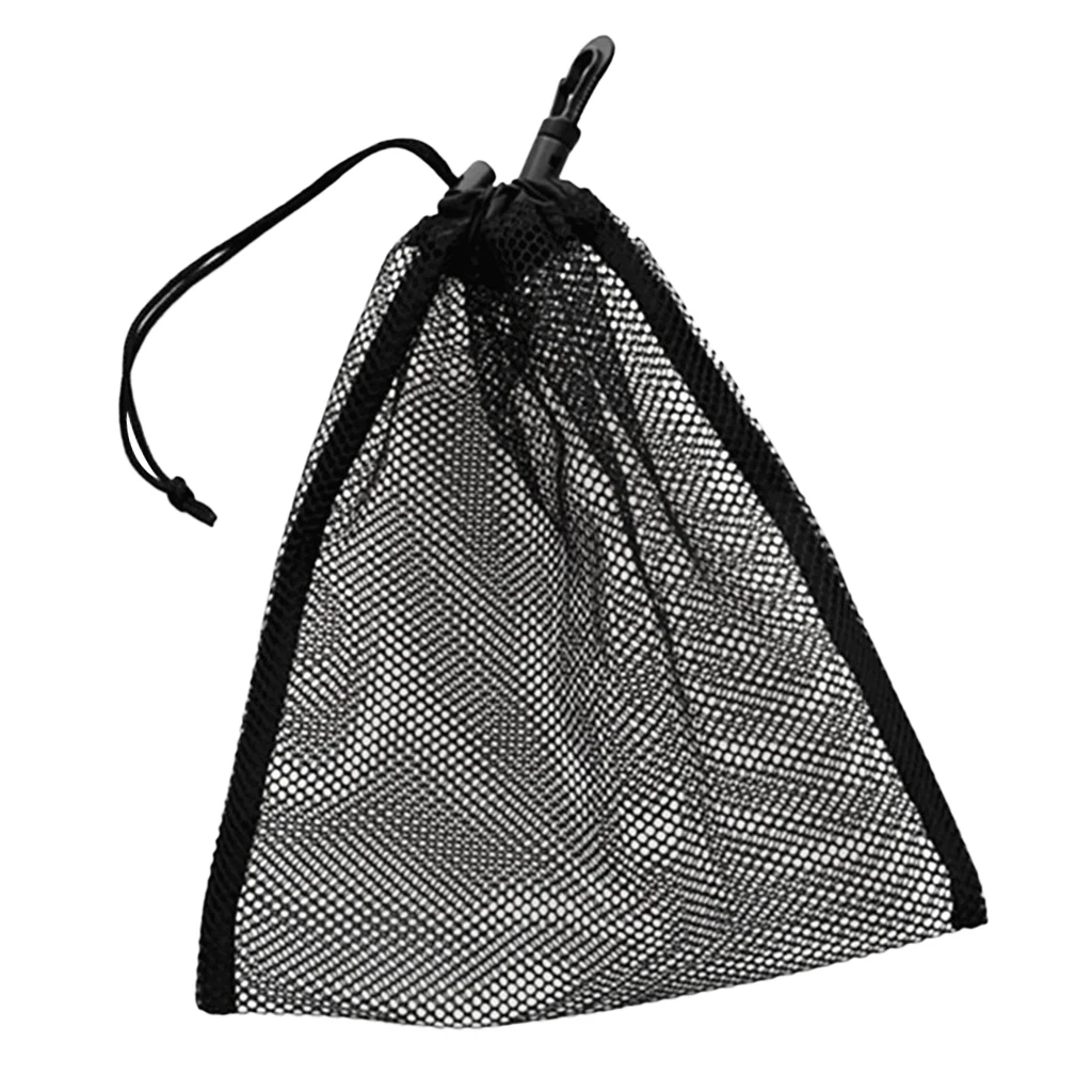 Lightweight Nylon Mesh Nets Bag Pouch Golf Tennis 30 Balls Carrying Holder Storage Drawstring Bag - Choose Colors