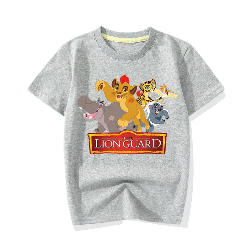 Camiseta/Детская футболка с короткими рукавами с изображением короля льва Диснея; летняя дышащая детская одежда из хлопка