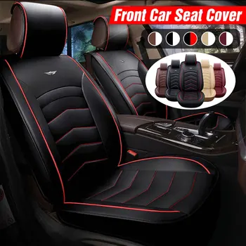 

1/2PCS Universal Car Waterproof Front Seat Cover PU Leather Comfort Durable SUV Protector Cushion Pad Auto Interior Accessories