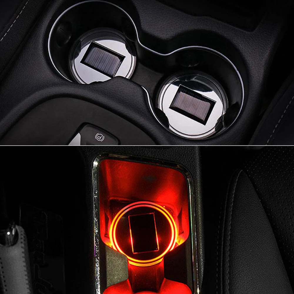 Coaster Cup Mat Luminous Cup Holder Cover Decoration 7 Colors 6.8cm Universal Cup Bottom Pad