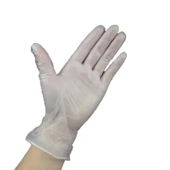 

2020 Vinyl Gloves 100 pcs / Box Disposable Gloves Powder-free Industrial Food Safety 3mm Translucent Pvc Gloves Nitrile Gloves