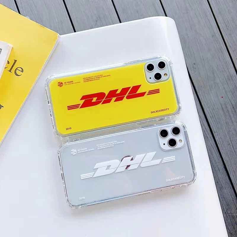 Fashion Personality Dhl Pattern Phone Cover Case For Iphone X 11 pro Xs Max Xr 10 8 7 6 6s Plus Soft Silicone Coque Fundas |
