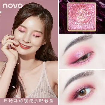 

NOVO 12 Colors Eye Makeup Quicksand Glitter Eyeshadow Palette Waterproof Long-lasting Shimmer Matte Eye Shadow Cosmetics