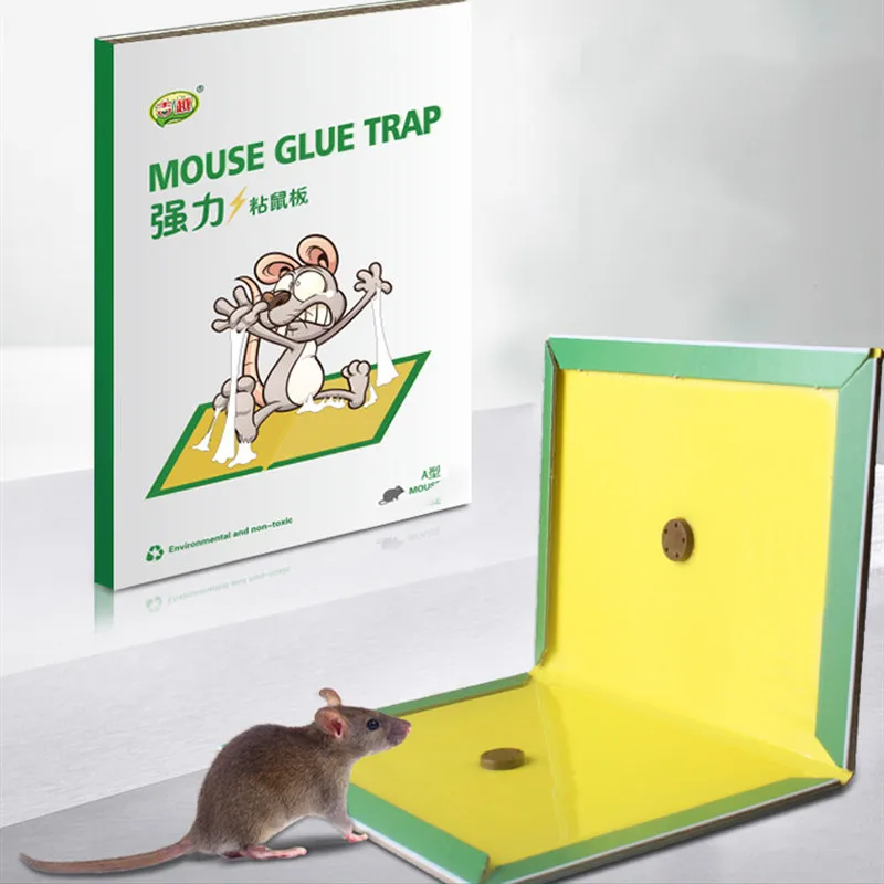 

1Pcs Mouse Board Sticky Mice Glue Trap High Effective Rodent Rat Snake Bugs Pest Control Reject Non-toxic Eco-Friendly Tool