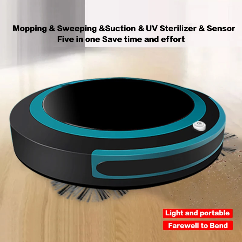 

Hot Automatic Smart Vacuum Cleaner Robot Mopping Sweeping Suction Cordless Auto Dust Sweeper Machine Anti-drop for Home Cleaning