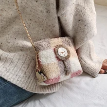 Осенняя и зимняя Маленькая женская сумка, Новая модная Корейская версия, универсальная сумка-мессенджер, сумка на цепочке, модная сумка через плечо