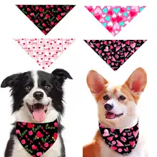 

Pet Bandana Pretty Polyester Attractive Triangle Pet Dog Cats Neckerchief for Kitty Pet Neckerchief Pet Saliva Towels