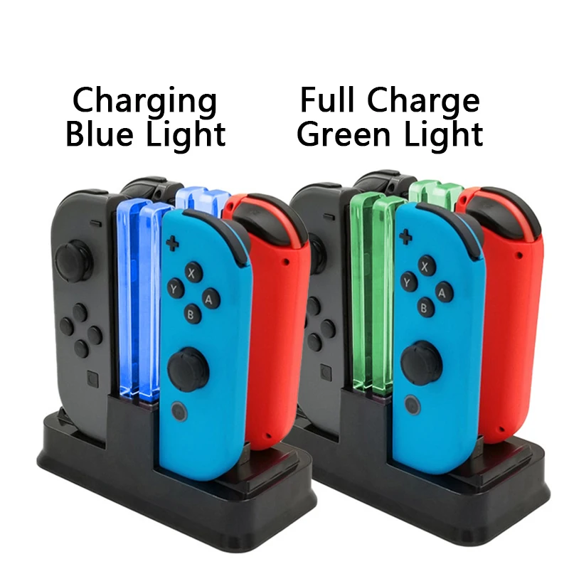 4 в 1 Зарядная Станция док-станция для kingd Switch NS Joy-con контроллер светодиодный зарядное устройство для nintendo Switch Pro геймпад зарядное устройство Подставка