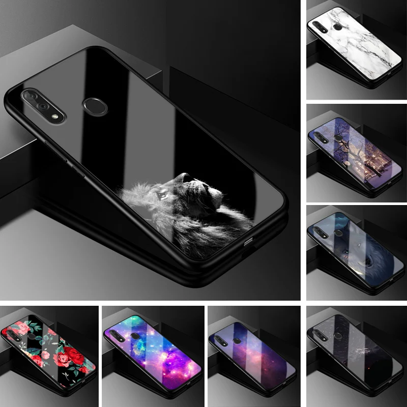 

For ZTE Blade V10 Case V 10 PC Plastic Glass Phone Case Black TPU Bumper Cover for ZTE Blade V10 Cover Case v1000 For ZTE V10