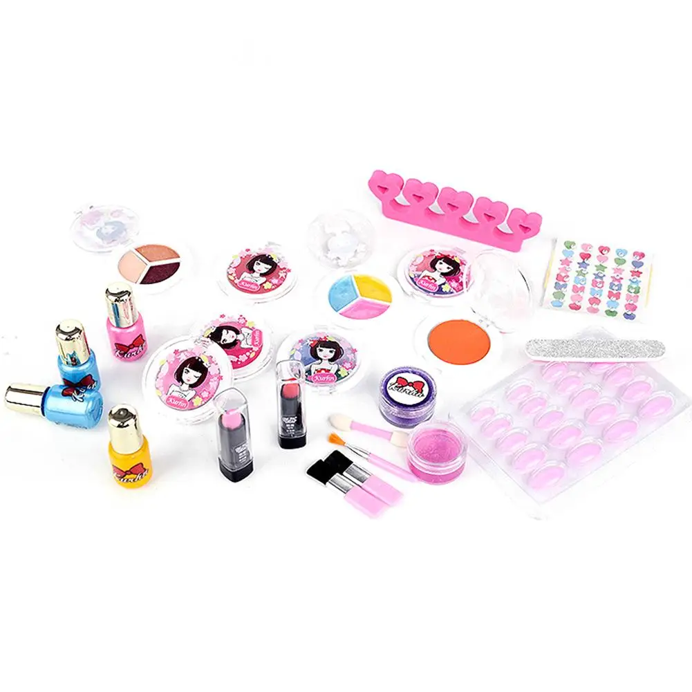 Girl Makeup Set Girls Cosmetics Toy Pretend Play Makeup Kit Perfect Gift For Kids Children Makeup Toys