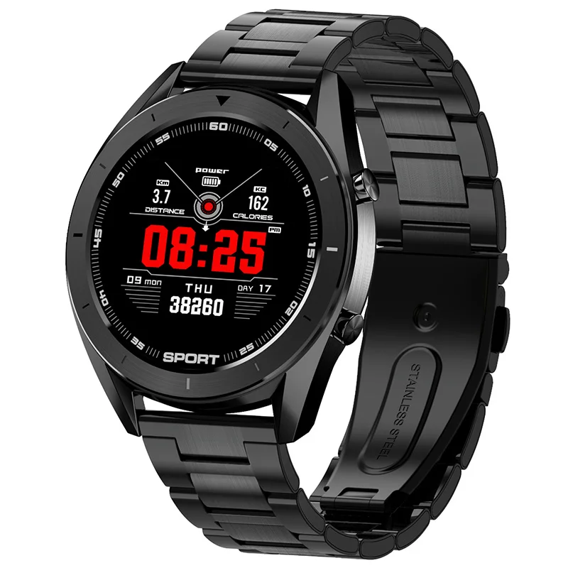Black Black Steel Умные часы Timewolf IOS, Android, Bluetooth, для фотосъемки, музыки, нержавеющая сталь, умные часы, водонепроницаемые, умные часы для Android телефона - Цвет: Black Black Steel