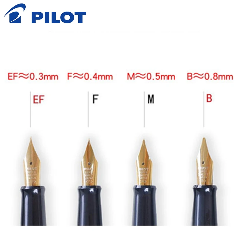 Перьевая ручка PILOT, 78 г, 22 к, золотая,, Lridium, чернильная ручка, школьная практика, каллиграфия, EF/F/M, перо Con40, конвертер, 1 шт