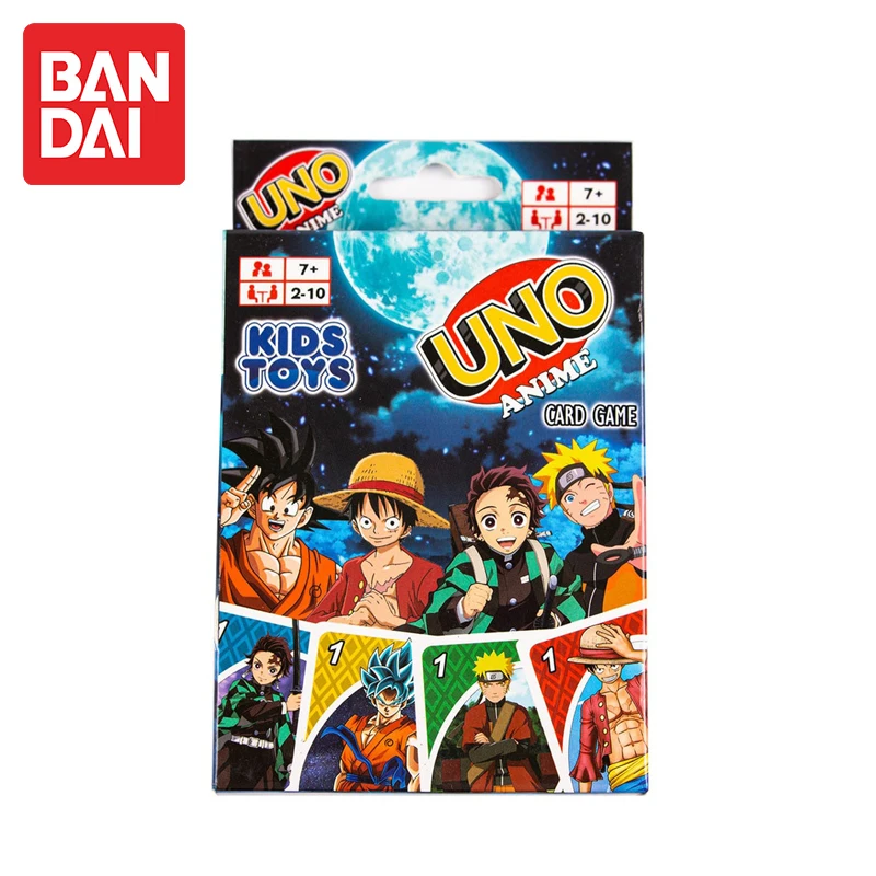 UNO Anime Naruto One Piece Dragon Ball Z Demon Slayer Puzzle Games Cards Family Funny Entertainment Board Game Fun Poker Toys
