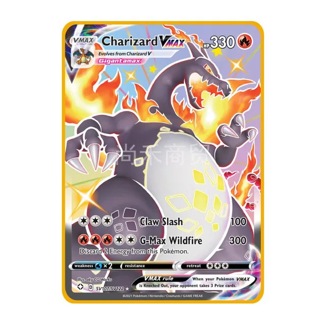 27 Styles Pokemon Metal VMAX Eternatus Charizard Pikachu Venusaur Toys Hobbies Hobby Collectibles Game Collection Anime Cards 3