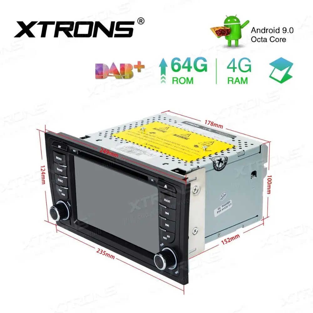 Best 7" Android 9.0 Pie OS Car DVD Multimedia GPS Radio for Audi A6 1997-2004 & S6 1999-2003 & RS6 2002-2004 & Allroad 1999-2005 5