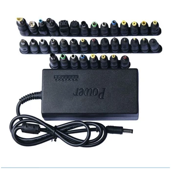 

36Pcs Tips Universal Power Adapter 96W 12V/15V/16V/18V/19V/20V/24V Adjustable Portable Charger For Dell Hp Asus Acer Laptop