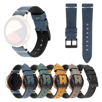 

Leather Band Quick Release 20mm Strap Compatible For Samsung Galaxy Watch Active Quick Release SmartWatch Fashion Accessories