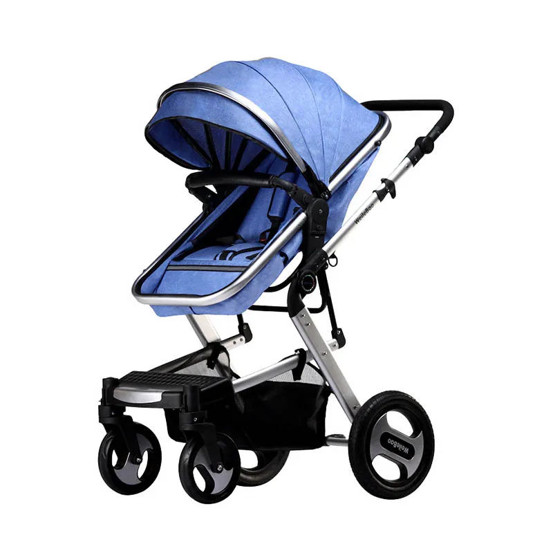 light blue YOYA Plus Weilebao детская коляска прогулочная коляска портативная детская коляска 3 в 1 спальная корзина на выбор детская тележка - Цвет: light blue