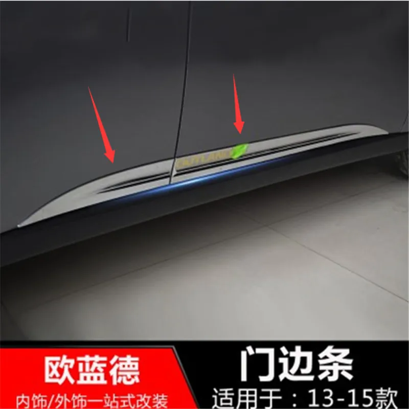 

4pcs/set car accessories high quality ABS Chrome Door Body Side Line Cover For Mitsubishi Outlander 2013-2019 Car-styling