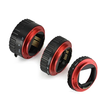 

Metal Mount TTL Auto Focus Macro Extension Tube Ring for Canon 600D 550D 200D 800D EOS EF EF-S 6D for Canon Camera Accessory Red