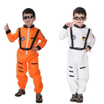 

Boys School Stage Performance Spaceman Cotume Cosplay Toddler Kids Children Halloween Carnival Astronauts Cosplay Dress Up