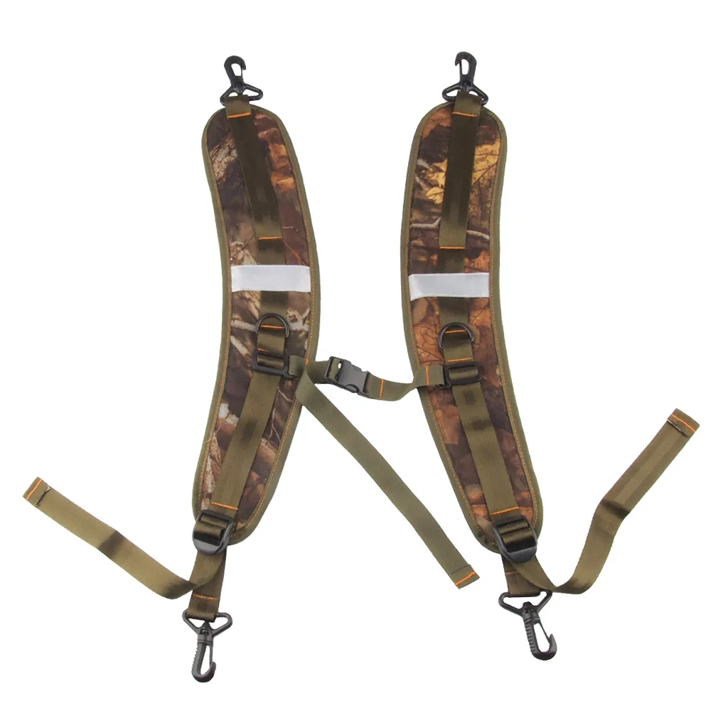 Pair Nylon Padded Shoulder Strap Replacement For Kayak Canoe Dry Bag Camo