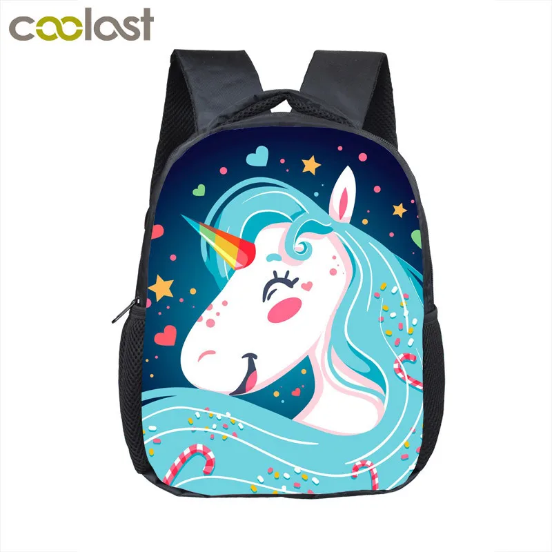 12unicornowl03 Детские школьные сумки с рисунком единорога для мальчиков и девочек, сумка для детского сада, сумка для малышей, детский школьный рюкзак, сумка для книг, подарок - Цвет: 12unicornowl03