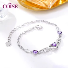 925 Серебряное Ядро браслет с цирконием