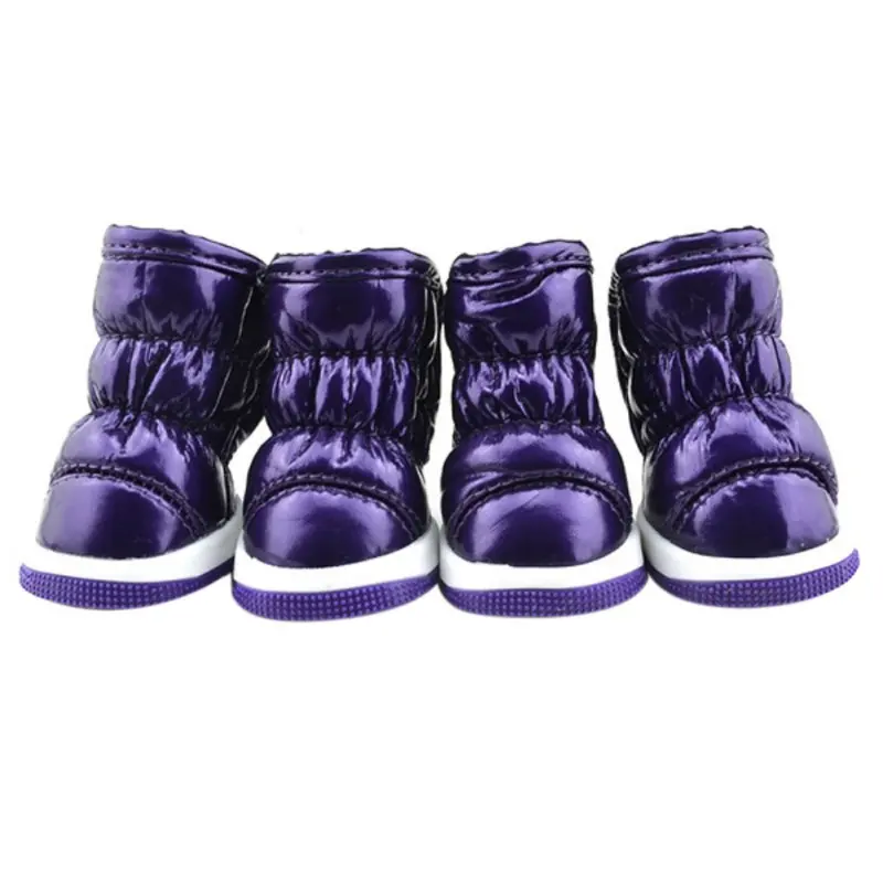 thumbnail image 1 of Zapatos de otoño e invierno para perros pequeños, cálidos, de forro polar, para cachorros, botas de nieve impermeables para perros, botas para Chihuahua y Yorkie, 1 of 5