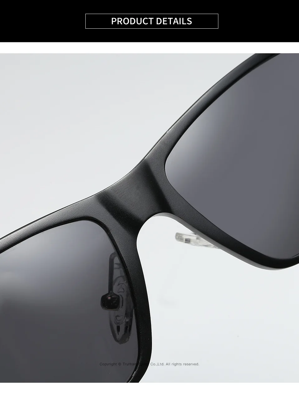 High Quality Mens Aluminum Sport Sunglasses Wrap-Around Rectangle Polarized Sun Glasses for Men Driving Sunglass Anti-glare 5089