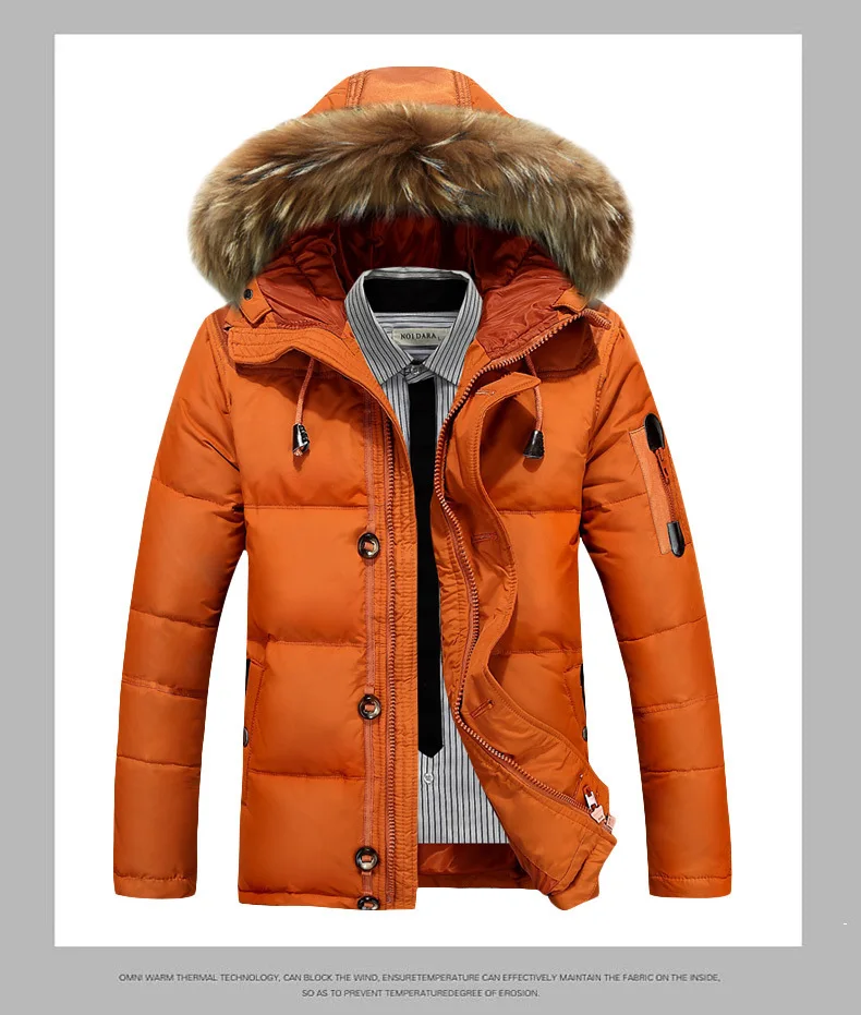 Мужская новая хлопковая Толстая куртка зимняя новая теплая Модная флисовая куртка пальто с меховым воротником Мужское пальто с меховым воротником парки