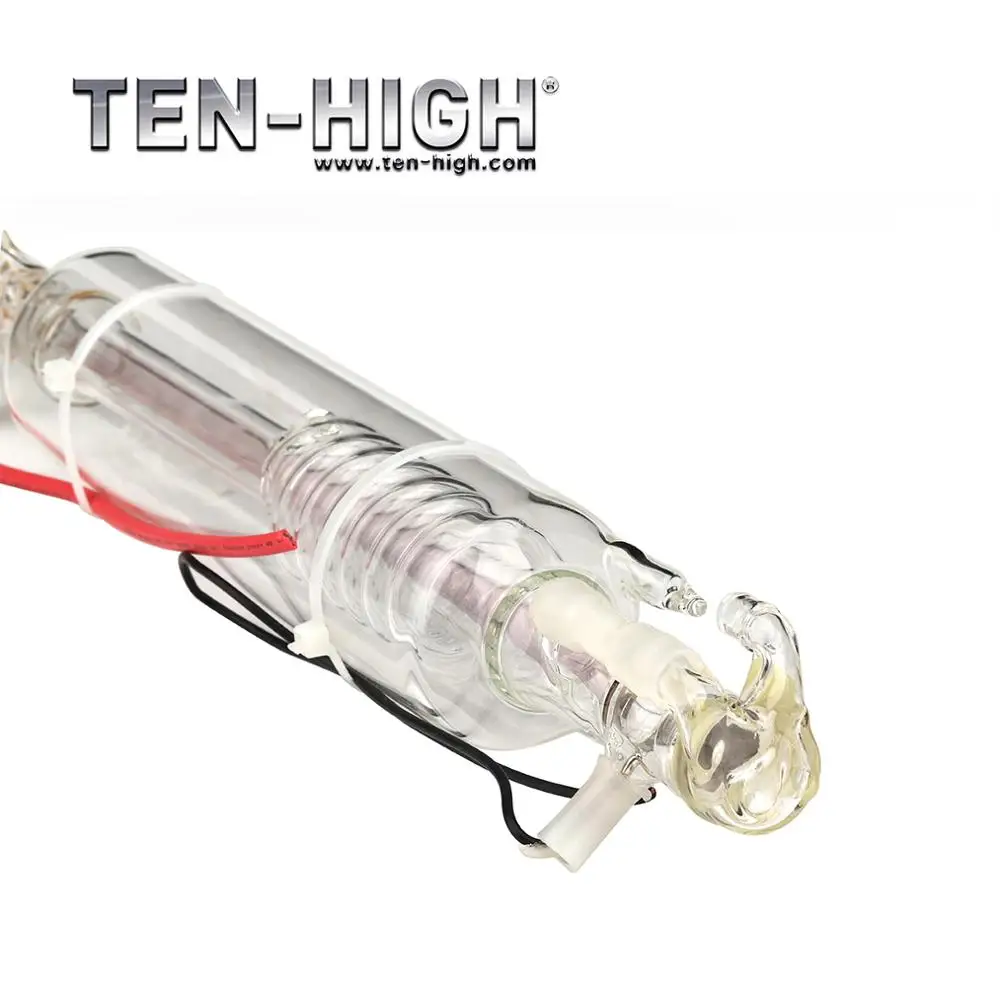 Стеклянная лазерная трубка TEN HIGH Co2 металлическая головка 10 Вт стеклянная лампа 380