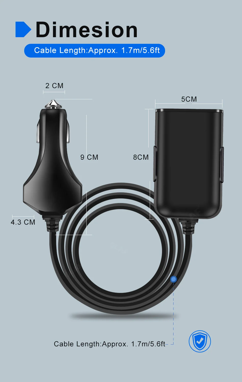 Crouch 60 Вт QC 3,0 4 USB Автомобильное зарядное устройство, адаптер для переднего заднего сиденья, портативное зарядное устройство для быстрой зарядки 3,0, автомобильное USB зарядное устройство для iPhone, samsung, Xiaomi