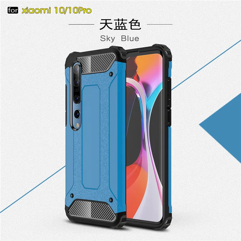 

For Xiaomi Mi 10 Case Armor Shockproof Phone Case Cover For Xiaomi Mi 10 Pro Case Silicone Bumper Case Funda Capa Xiaomi Mi 10