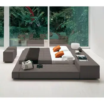 

CBMMART Modern Luxury bedroom set furniture simple design Hotel Tatami Velvet luxury bed