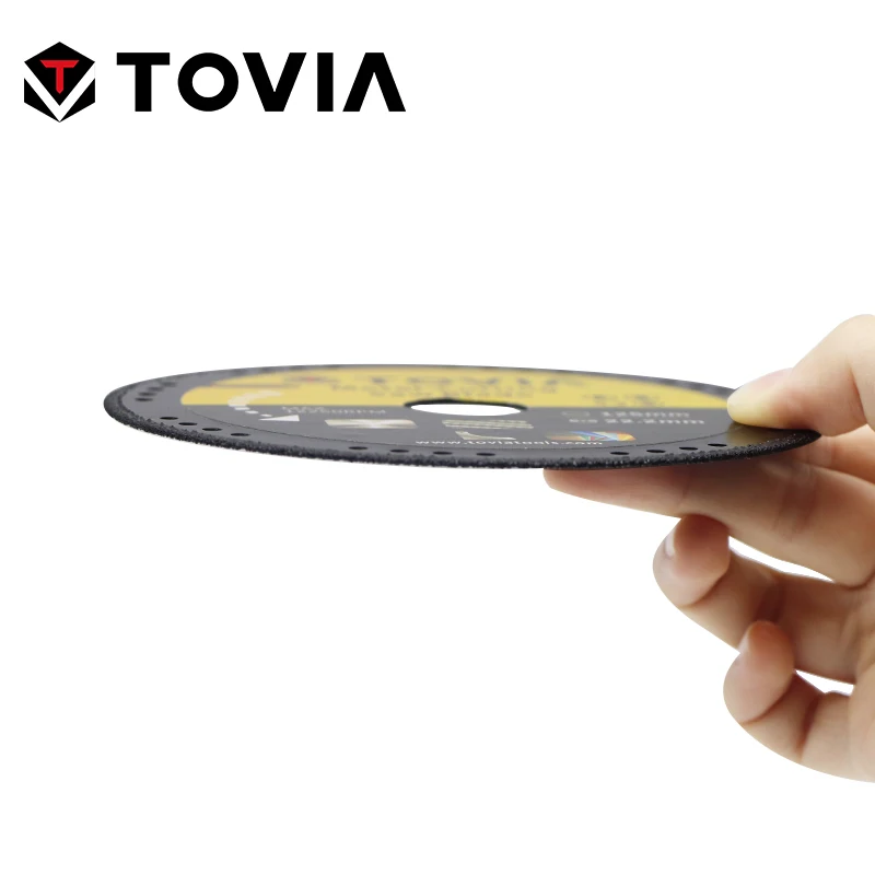 TOVIA BlackCutter 125*22мм Алмазный Диск по Металлу стали и нержавеющей для УШМ или Балкарки