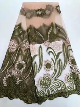 

2020 African wedding gauze lace fabrics, Diy lace curtain window gauze, clothing sewing collage Diy YYZ7889