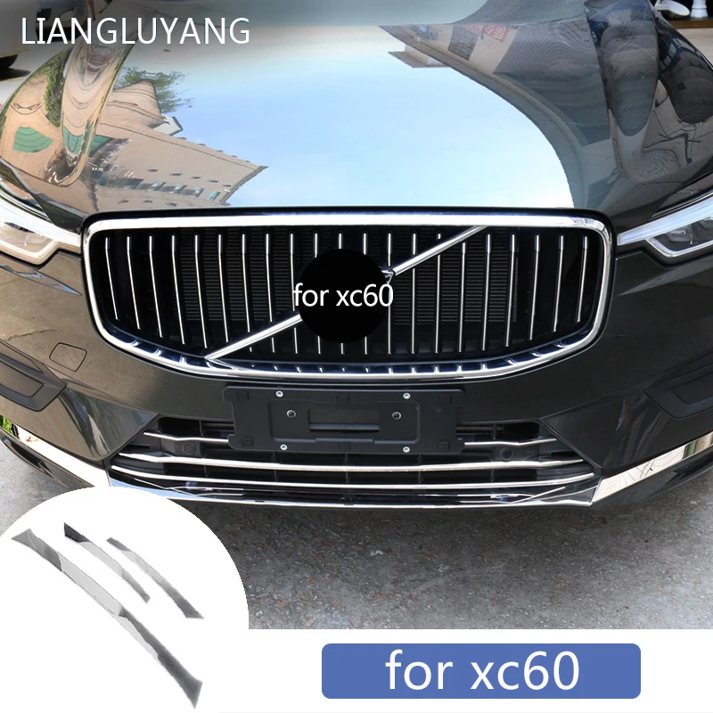 Для volvo xc60 передний бампер яркая полоса чистая передняя губа анти-столкновения украшения