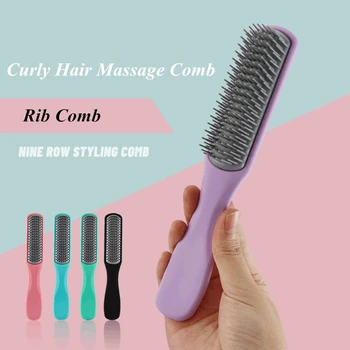 

Curly Hair Massage Comb Anti-static Air Cushion Straight Hair Comb Detachable Nine-row Combing Hairdressing Tool Rib Comb G1013