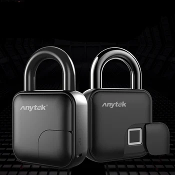 

Hot Sale Portable Waterproof Anti-theft Home Office Warehouse Door Luggage Bag Bike Bicycle Padlock Smart Fingerprint Lock