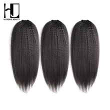 [HJ Weave beauty] волосы OneCut кудрявые прямые 8-30 дюймов P перуанские человеческие волосы пучки натуральные неокрашенные волосы