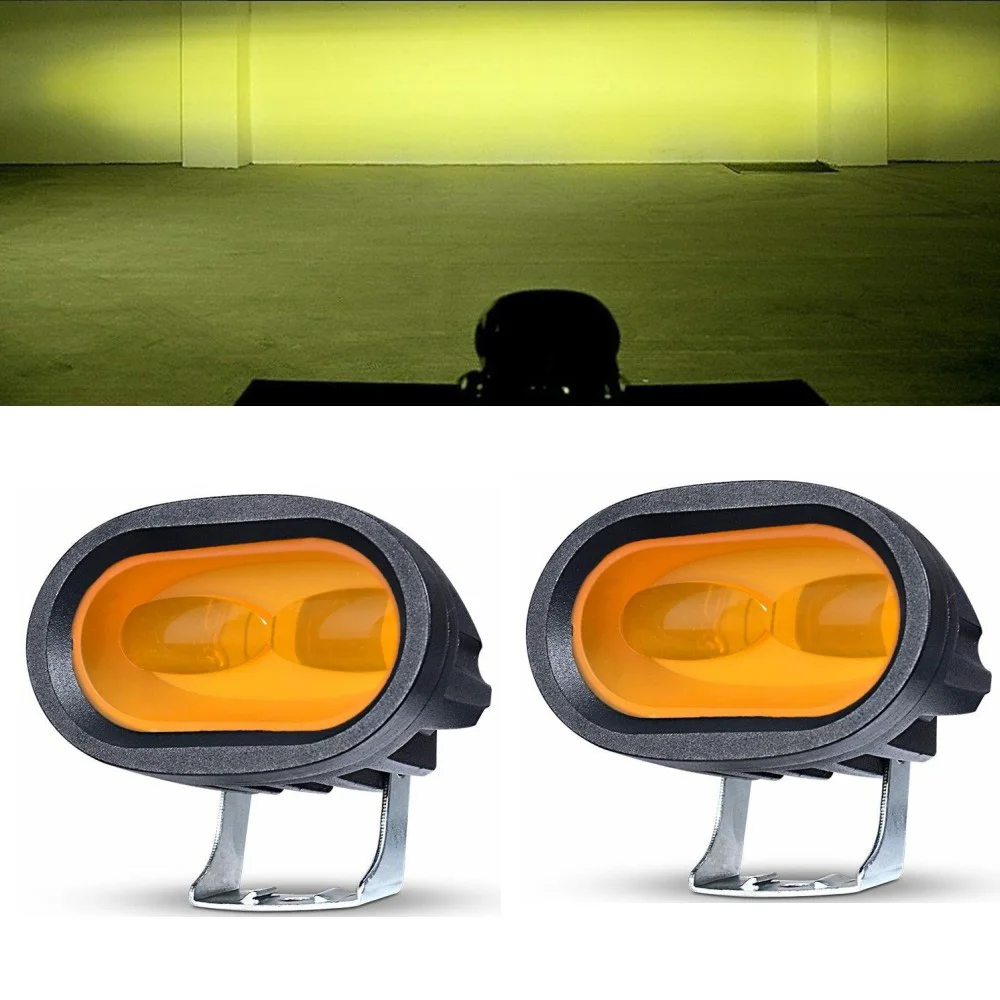 2pcs Car LED Working Lights 6D Lens Using High Power LED Chip Car Headlight Decoration Car Light Lamp 10V-30V LED Light