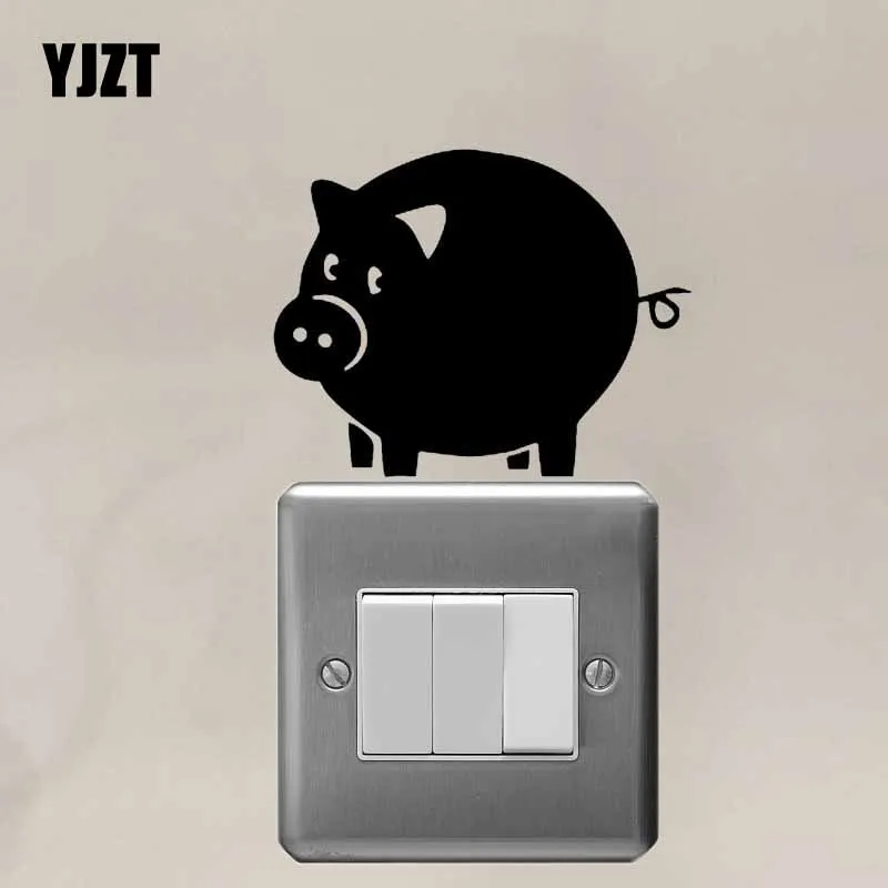 YJZT Art Creative Kids Room Decor Cartoon Animal Wall Switch Sticker Vinyl Decal S19-0118 | Дом и сад