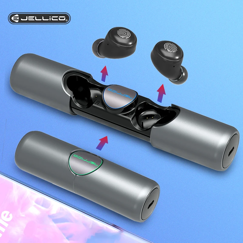 

Jellico TWS Wireless Bluetooth Earphone Headphones Sports Earbuds HiFi Bass Stereo Sound Headsets HD Bluetooth 5.0 With Mic