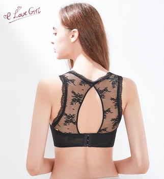 

Elovegirl Summer New Products Vest Underwear Women Sexy Lace Sleep Underwear Wrapped Chest No Steel Ring Bra Female