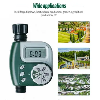 

Irrigation Timing Device Water Timer Faucet Timer Water Pipe Timer Green ABS Convenient Waterproof Simple Operation Durable
