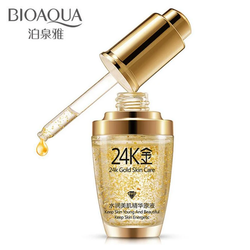 

Уход за кожей BIOAQUA 24K GOLD, эссенция, питательный жидкий Увлажняющий Антивозрастной дневной крем для лица против морщин 30 мл