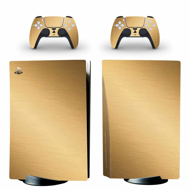 Gold Metal Color Ps5 Standard Disc Edition Skin Sticker Decal Cover For Playstation  5 Console And 2 Controllers Ps5 Skin Sticker - Stickers - AliExpress